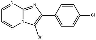 3-Bromo-2-(4-chlorophenyl)imidazo[1,2-a]pyrimidine Struktur