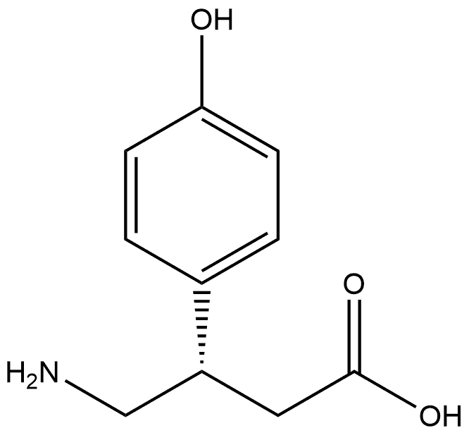 (S)-4-Amino-3-(4-hydroxyphenyl)butanoic acid Struktur