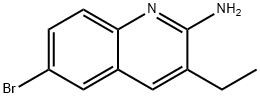 2-Amino-6-bromo-3-ethylquinoline Struktur