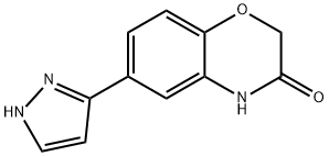 6-(1H-Pyrazol-3-yl)-4H-1,4-benzoxazin-3-one Struktur