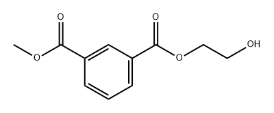 1,3-Benzenedicarboxylic acid, 1-(2-hydroxyethyl) 3-methyl ester Struktur