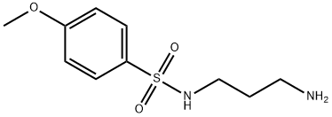 Benzenesulfonamide, N-(3-aminopropyl)-4-methoxy- Struktur