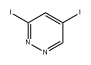 Pyridazine, 3,5-diiodo- Struktur