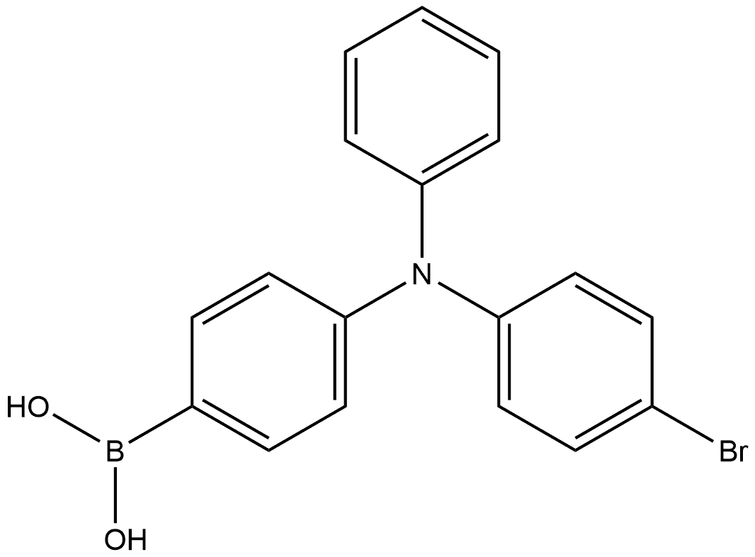 Boronic acid, B-[4-[(4-bromophenyl)phenylamino]phenyl]- Struktur