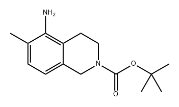 tert-butyl 5-amino-6-methyl-3,4-dihydroisoquinoline-2(1H)-carboxylate Struktur