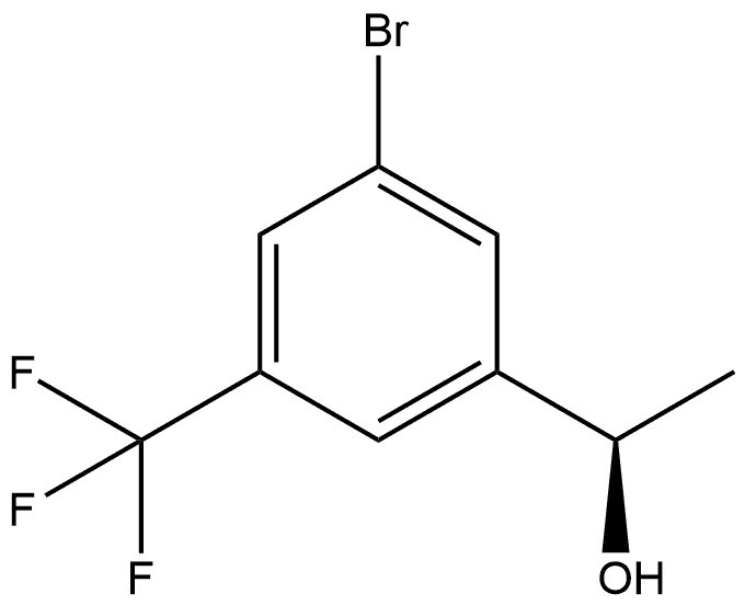 (αR)-3-Bromo-α-methyl-5-(trifluoromethyl)benzenemethanol Struktur