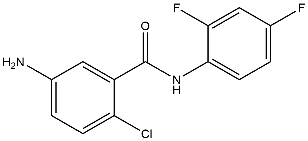 5-Amino-2-chloro-N-(2,4-difluorophenyl)benzamide Struktur