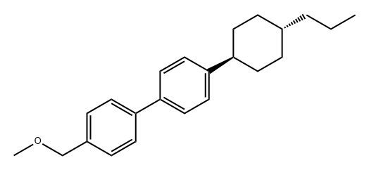 1'-Biphenyl, 4-(methoxymethyl)-4'-(propylcyclohexyl)-, trans-1 。 1,1'-Biphenyl,4-(methoxymethyl)-4'-(propylcyclohexyl)-,trans- 。 Struktur