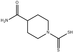 4-carboxamidopiperidine-N-dithiocarboxylate Struktur