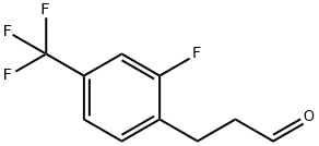 Benzenepropanal, 2-fluoro-4-(trifluoroMethyl)- (or 3-(2-Fluoro-4-trifluoroMethylphenyl)propionaldehyde ) Struktur