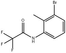 N-(3-bromo-2-methylphenyl)-2,2,2-trifluoroacetamide Struktur