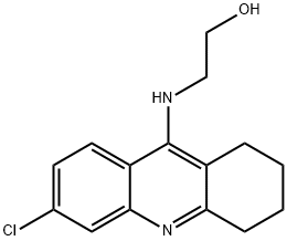 Ethanol, 2-[(6-chloro-1,2,3,4-tetrahydro-9-acridinyl)amino]- Struktur