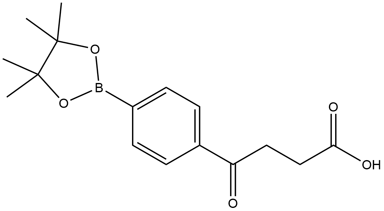 Benzenebutanoic acid, γ-oxo-4-(4,4,5,5-tetramethyl-1,3,2-dioxaborolan-2-yl)- Struktur