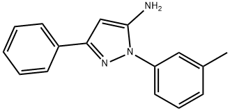 1H-Pyrazol-5-amine, 1-(3-methylphenyl)-3-phenyl- Struktur