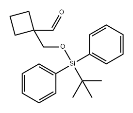 Cyclobutanecarboxaldehyde, 1-[[[(1,1-dimethylethyl)diphenylsilyl]oxy]methyl]- Struktur