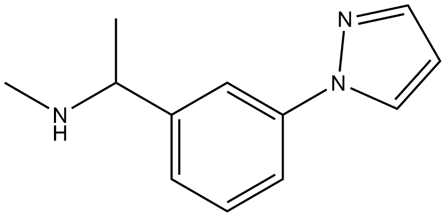 Benzenemethanamine, N,α-dimethyl-3-(1H-pyrazol-1-yl)- Struktur