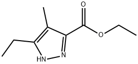 1H-Pyrazole-3-carboxylic acid, 5-ethyl-4-methyl-, ethyl ester Struktur