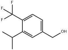 Benzenemethanol, 3-(1-methylethyl)-4-(trifluoromethyl)- Struktur