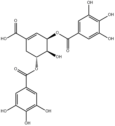 3,5-Di-O-galloylshikimic acid Struktur