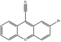 2-Bromoacridine-9-carbonitrile Struktur