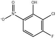 Phenol, 2-chloro-3-fluoro-6-nitro- Struktur