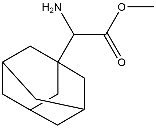 Tricyclo[3.3.1.13,7]decane-1-acetic acid, α-amino-, methyl ester Struktur