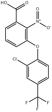 Benzoic acid, 3-[2-chloro-4-(trifluoromethyl)phenoxy]-2-nitro- Struktur