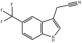 2-[5-(trifluoromethyl)-1H-indol-3-yl]acetonitrile Struktur