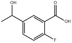 Benzoic acid, 2-fluoro-5-(1-hydroxyethyl)- Struktur