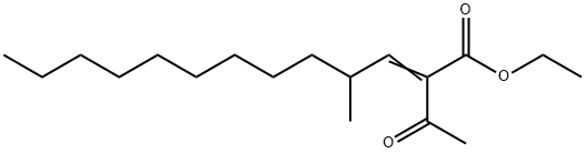 ethyl 2-acetyl-4-methyltridec-2-enoate (E & Z isomers) Struktur