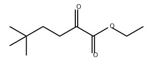 Hexanoic acid, 5,5-dimethyl-2-oxo-, ethyl ester Struktur