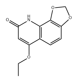 1,3-Dioxolo[4,5-h]quinolin-8(9H)-one, 6-ethoxy- Struktur