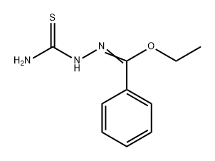 Benzenecarbohydrazonic acid, N-(aminothioxomethyl)-, ethyl ester Struktur