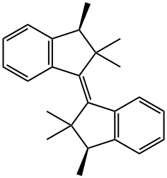 trans-1-(3S,2,2-Trimethyl-1-indanylidene)-3S,2,2-trimethylindan Struktur