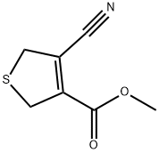 3-Thiophenecarboxylic acid, 4-cyano-2,5-dihydro-, methyl ester Struktur