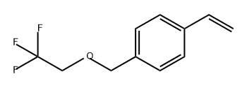 Benzene, 1-ethenyl-4-[(2,2,2-trifluoroethoxy)methyl]- Struktur