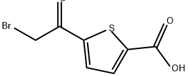 2-Thiophenecarboxylic acid, 5-(2-bromoacetyl)- Struktur