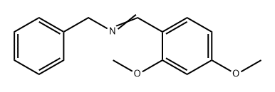 Benzenemethanamine, N-[(2,4-dimethoxyphenyl)methylene]- Struktur