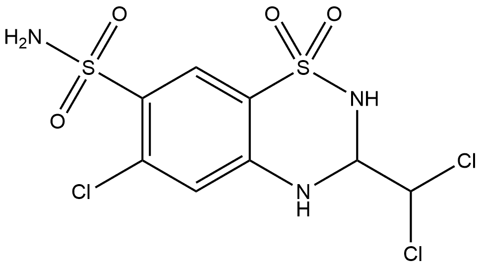 trichlormethiazide Struktur