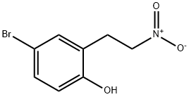 Phenol, 4-bromo-2-(2-nitroethyl)- Struktur