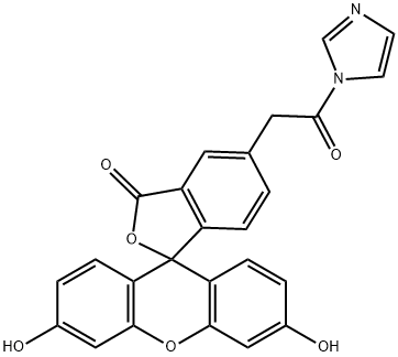 fluorescein n-acetylimidazole Struktur