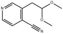 4-Pyridinecarbonitrile, 3-(2,2-dimethoxyethyl)- Struktur