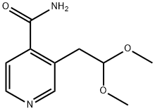 4-Pyridinecarboxamide, 3-(2,2-dimethoxyethyl)- Struktur