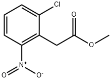 Benzeneacetic acid, 2-chloro-6-nitro-, methyl ester Struktur