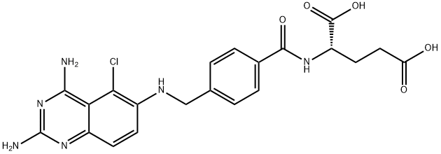 5-chloro-5,8-dideazaisoaminopterin Struktur