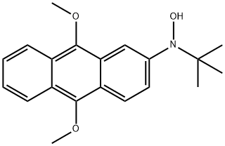 2-(9,10-dimethoxyanthracenyl)-tert-butylhydroxylamine Struktur