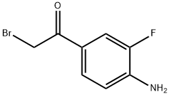 Ethanone, 1-(4-amino-3-fluorophenyl)-2-bromo- Struktur