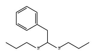 Benzene, [2,2-bis(propylthio)ethyl]- Struktur