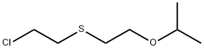 Propane, 2-[2-[2-chloroethyl)thio]ethoxy]- Struktur