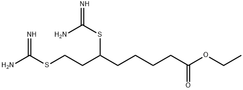 Octanoic acid, 6,8-bis[(aminoiminomethyl)thio]-, ethyl ester Struktur